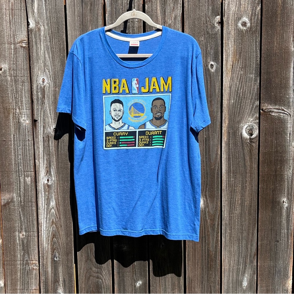 Homage blue NBA Jam Curry Durant tee size 2XL